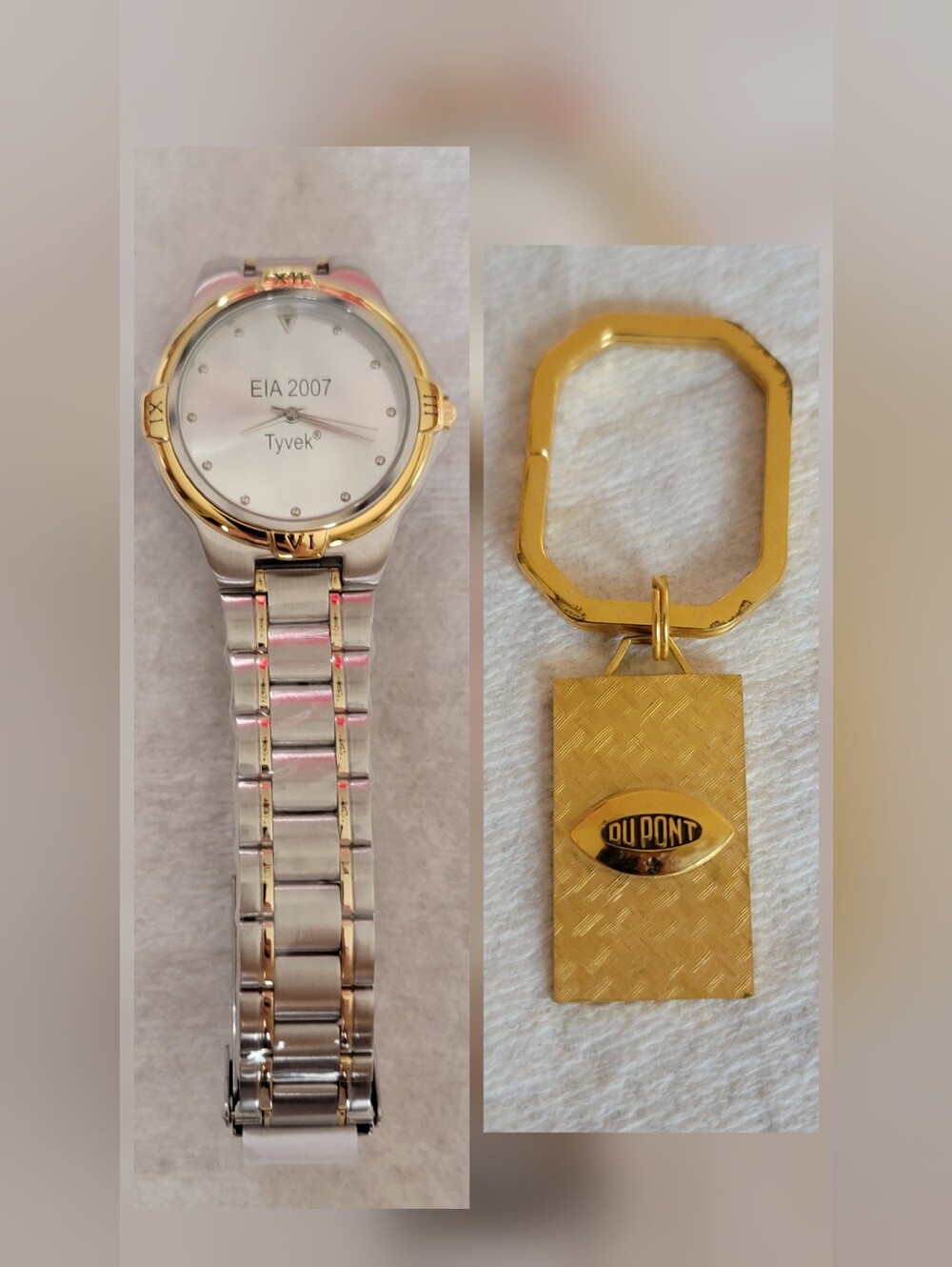 Like New DuPont Tyvek EIA 2007 Watch (new battery) and Keychain Set
